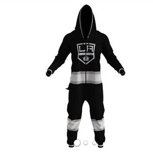 HOCKEY SOCKEY Men's Los Angeles KINGS NHL Fleece Zip Up Onsie Size XL NWT